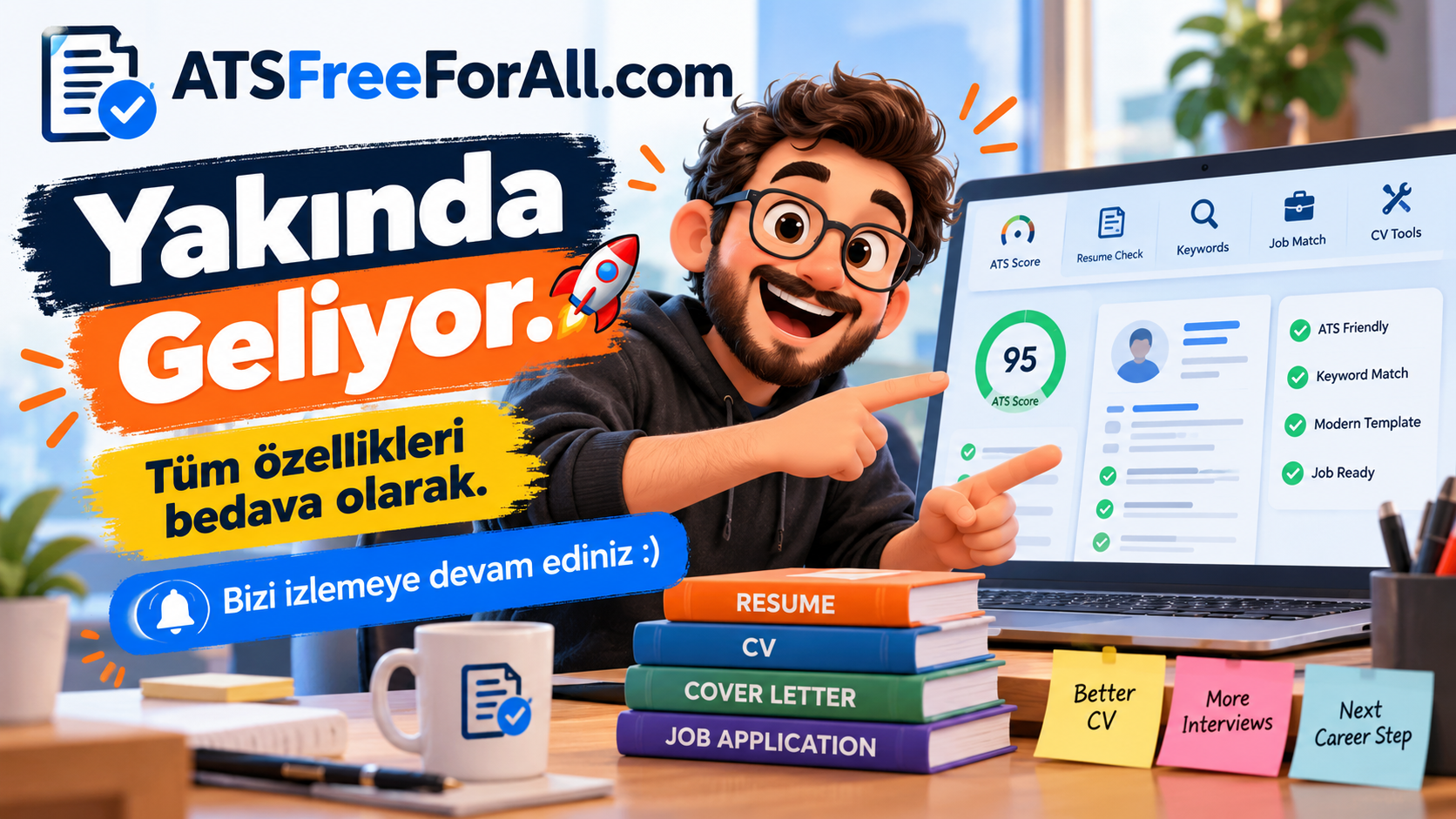 ATSFreeForAll.com — Yakında geliyor. Tüm özellikleri bedava olarak. Bizi izlemeye devam ediniz.